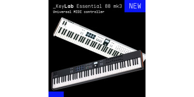 Arturia анонсує KeyLab Essential 88 mk3