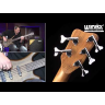 Bass Guitar Warwick Teambuilt Pro Series Corvette Ash, 5-String, A/A, (Nirvana Black Transparent Satin)