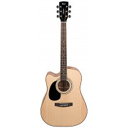Электроакустическая гитара Cort AD880CE LH (Natural Satin)