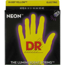 Струны для электрогитары DR NYE-9/42 NEON Hi-Def (9-42) Lite-n-Heavy
