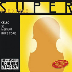 Strings For Cello Thomastik Superflexible (4/4 Size, Medium Tension)