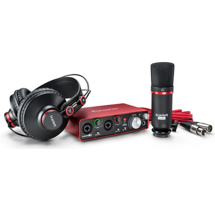 Set Audio Interface / Sound Card FOCUSRITE SCARLETT 2I2 STUDIO NEW