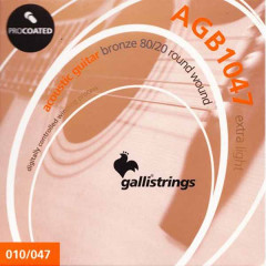Струни для акустичної гітари Galli PROcoated AGB1047-12 (12-47) 12-Strings Light