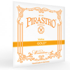Струны для скрипки Pirastro Gold (Ми-шарик) (4/4 Size, Medium Tension)