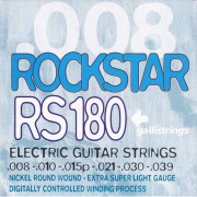 Струны для электрогитары Galli Rock Star RS180 (08-39) Extra Super Light