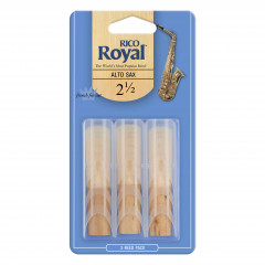 Rico Royal Alto Saxophone Reeds (3-pack) #2.5