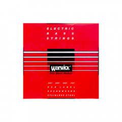 Bass Guitar Strings Warwick 42200 Red Stainless Steel Medium 4-String (45-105)