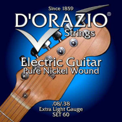 Electric guitar strings D'orazio SET-60