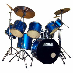 Drum Kit Peace Elevation DP-22El-8 Big (Metal Blue) (without snare and klemp)