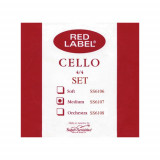 Strings For Cello Super-Sensitive Red Label SS6107 (Medium)