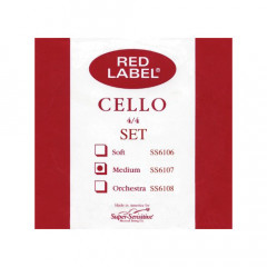 Струны для виолончели Super-Sensitive Red Label SS6107 (Medium)