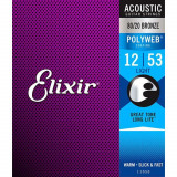 Струни для акустичної гітари Elixir AC PW L (12-53)