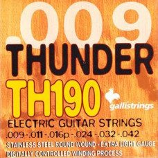 Струны для электрогитары Galli Thunder Hunter TH190 (09-42) Extra Light