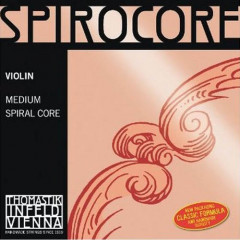 String D For Violin Thomastik Spirocore (4/4 Size, Medium Tension)