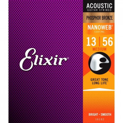 Струни для акустичної гітари Elixir PB NW M (13-56)