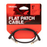 Instrumental Patch Cable D'Addario PW-FPRR-01 Custom Series Flat Patch Cable 1'