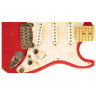 Guitar G&L S500 (Clear Red, Maple, 3-ply Pearl)