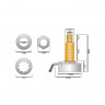 DiMarzio EP1201L 500K Long Shaft Custom Taper Potentiometer