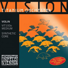 Strings For Violin Thomastik Vision Titanium Orchestra (4/4 Size, Medium Tension)