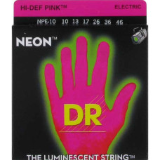 Струны для электрогитары DR NPE-10 NEON Hi-Def (10-46) Medium