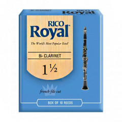 Rico Royal by D'Addario Bb Clarinet Reeds (10-pack) #1.5