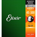 Струны для акустической бас-гитары Elixir 4S NW L (45-100)