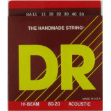 Acoustic guitar strings DR HA-11 HI-BEAM 80/20 (11-50) Lite-Medium