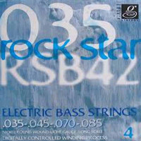 Струны для бас-гитары Gallistrings RSB42 (.035-.085), Rock Star, LIGHT, Nickel