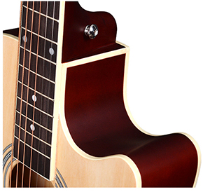 Alfabeto AG150EQ guitar detailing