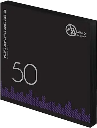Внутрішні конверти для вінілових платівок Audio Anatomy Vinyl Inner Sleeves 12″ 50 pieces Black