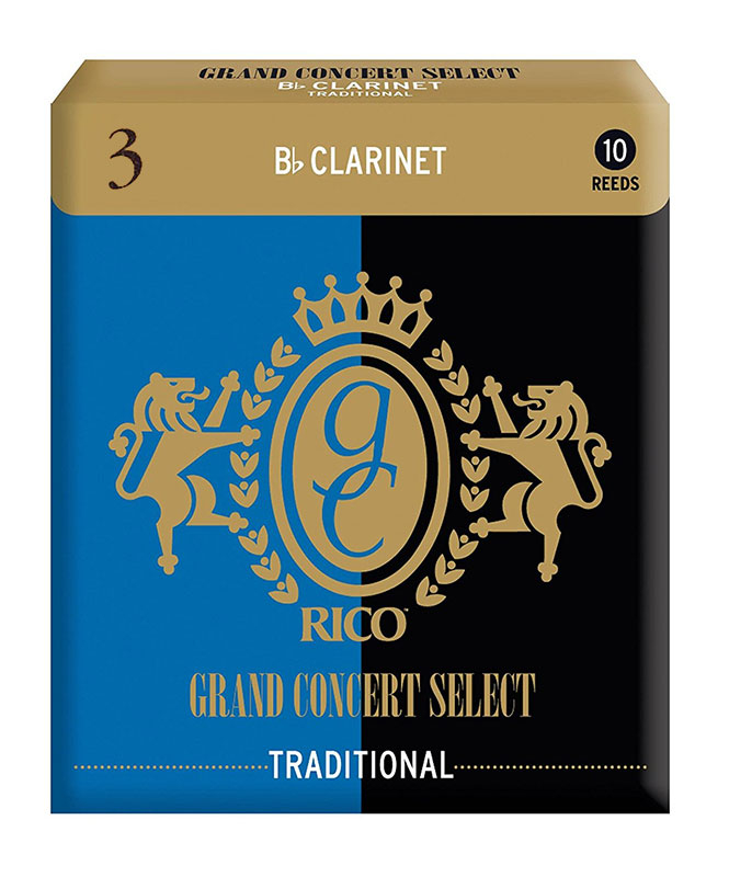 Тростини для кларнета Bb D'Addario Grand Concert Select - Bb Clarinet #3.0 (10 шт)