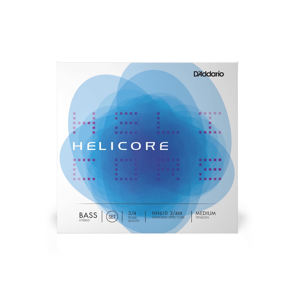 Струни для контрабаса D'Addario HELICORE HYBRID BASS STRING SET (3/4 Scale, Medium Tension)