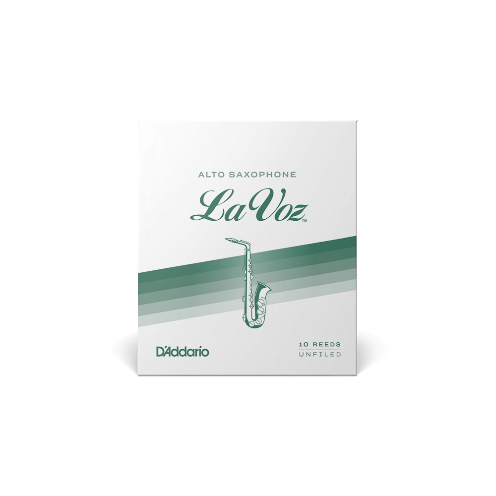 Тростини для альт саксофона D'Addario La Voz - Alto Sax Medium Hard (10 шт)