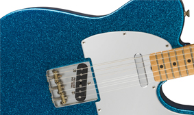 Fender J Mascis Telecaster (Bottle Rocket Blue Flake) detailing