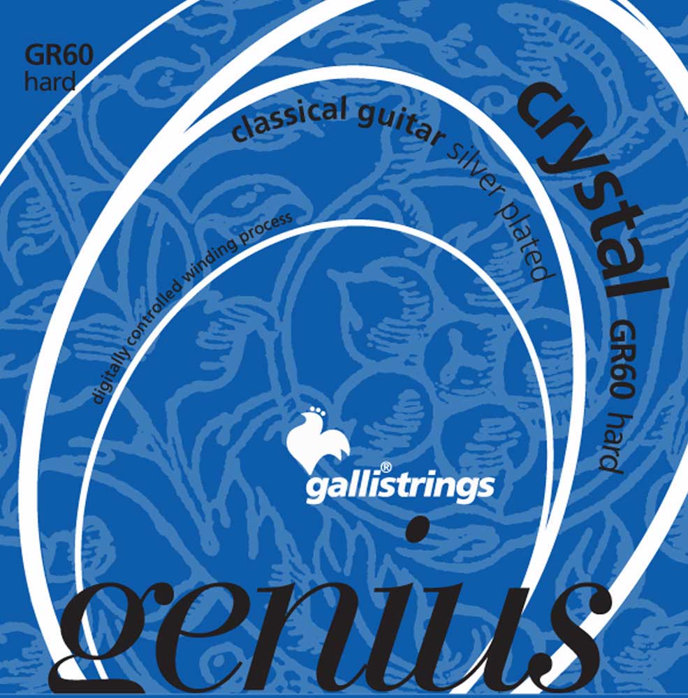 Струни для класичної гітари Gallistrings GR60 (.029-045), Crystal, ProCoated, HARD, Silver