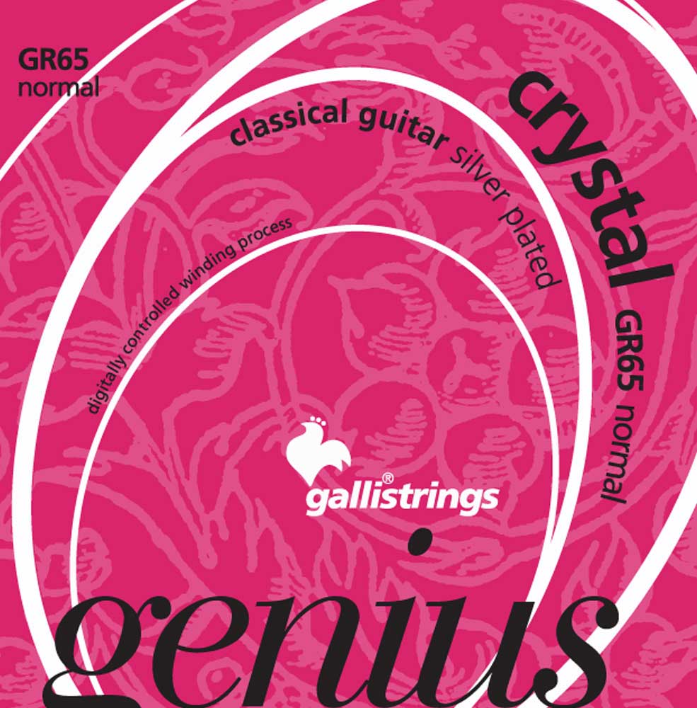 Струни для класичної гітари Gallistrings GR65 (.029-.044), Crystal, ProCoated, NORMAL, Silver