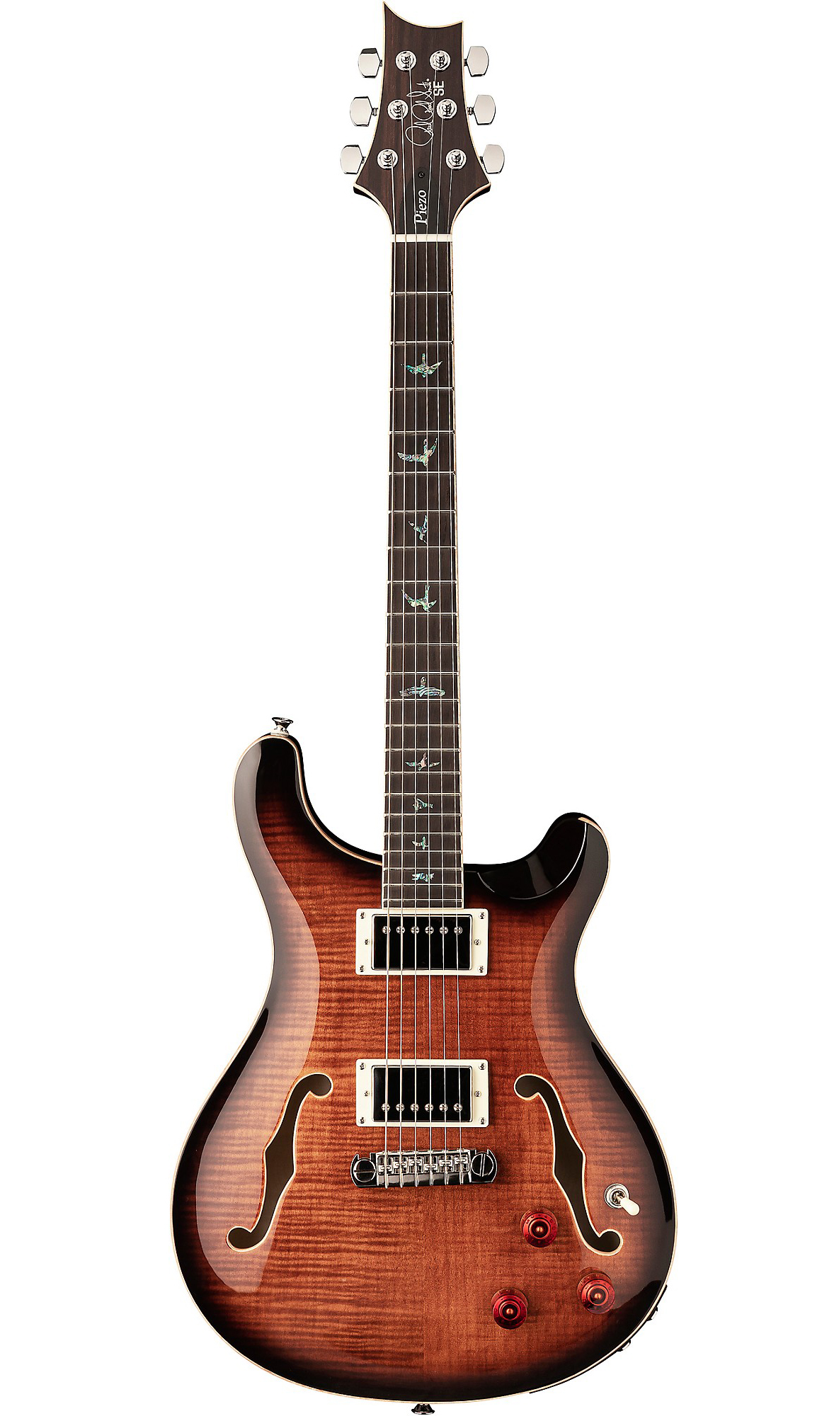 Електрогітара PRS SE Hollowbody II Piezo (Black Gold Burst)