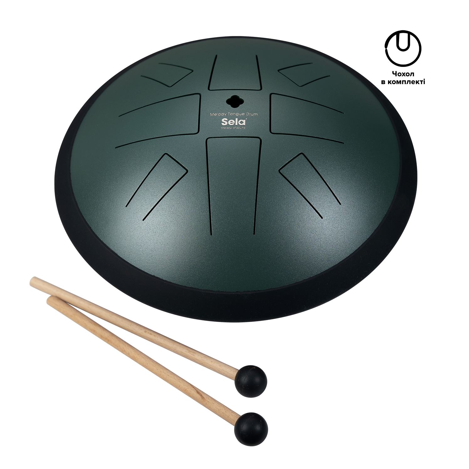Ґлюкофон Sela Melody C Golden Gate 10“ SE 373 (Dark Green) (глюкофон)