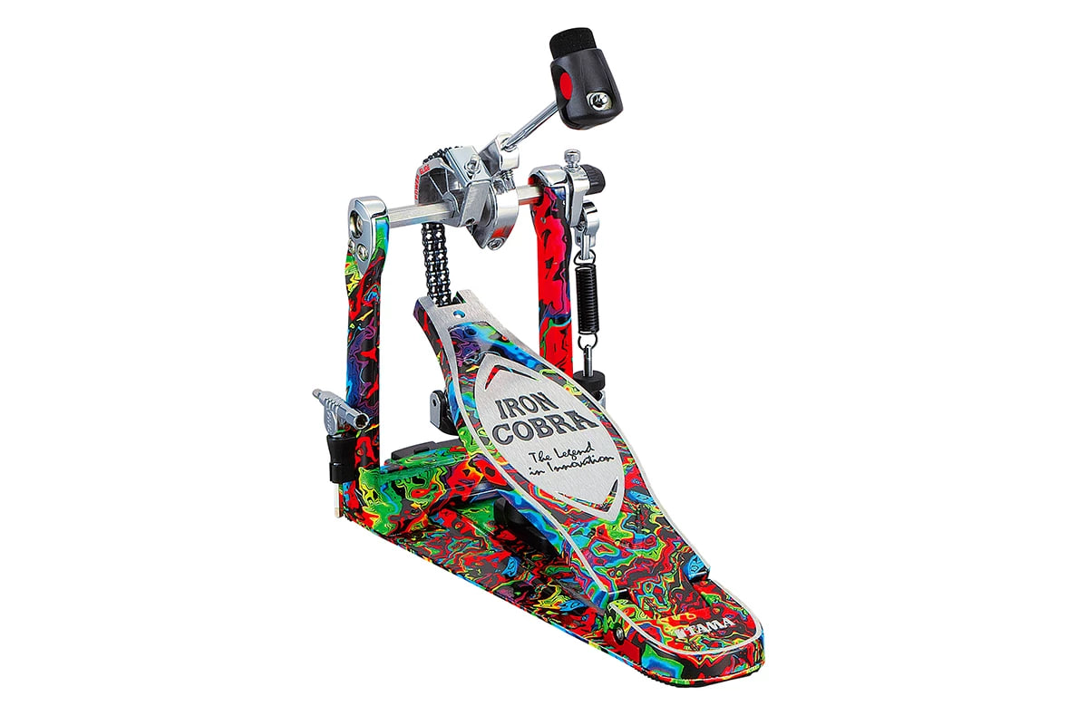 Педаль для бас-барабана Tama Iron Cobra 50th Anniversary Limited HP900PMPR (Psychedelic Rainbow)