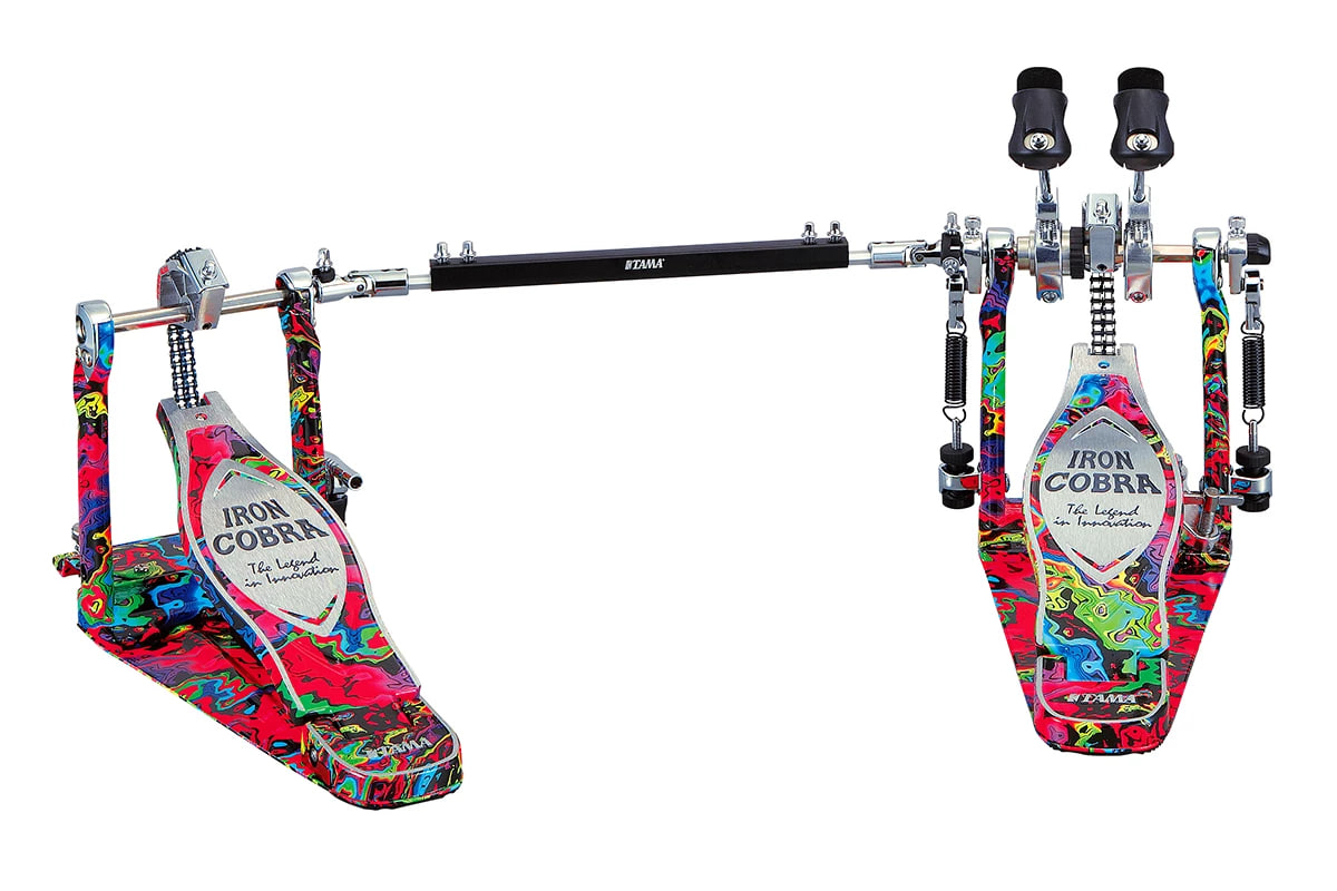 Подвійна педаль (кардан) для бас-барабана Tama Iron Cobra 50th Anniversary Limited HP900PWMPR (Psychedelic Rainbow)