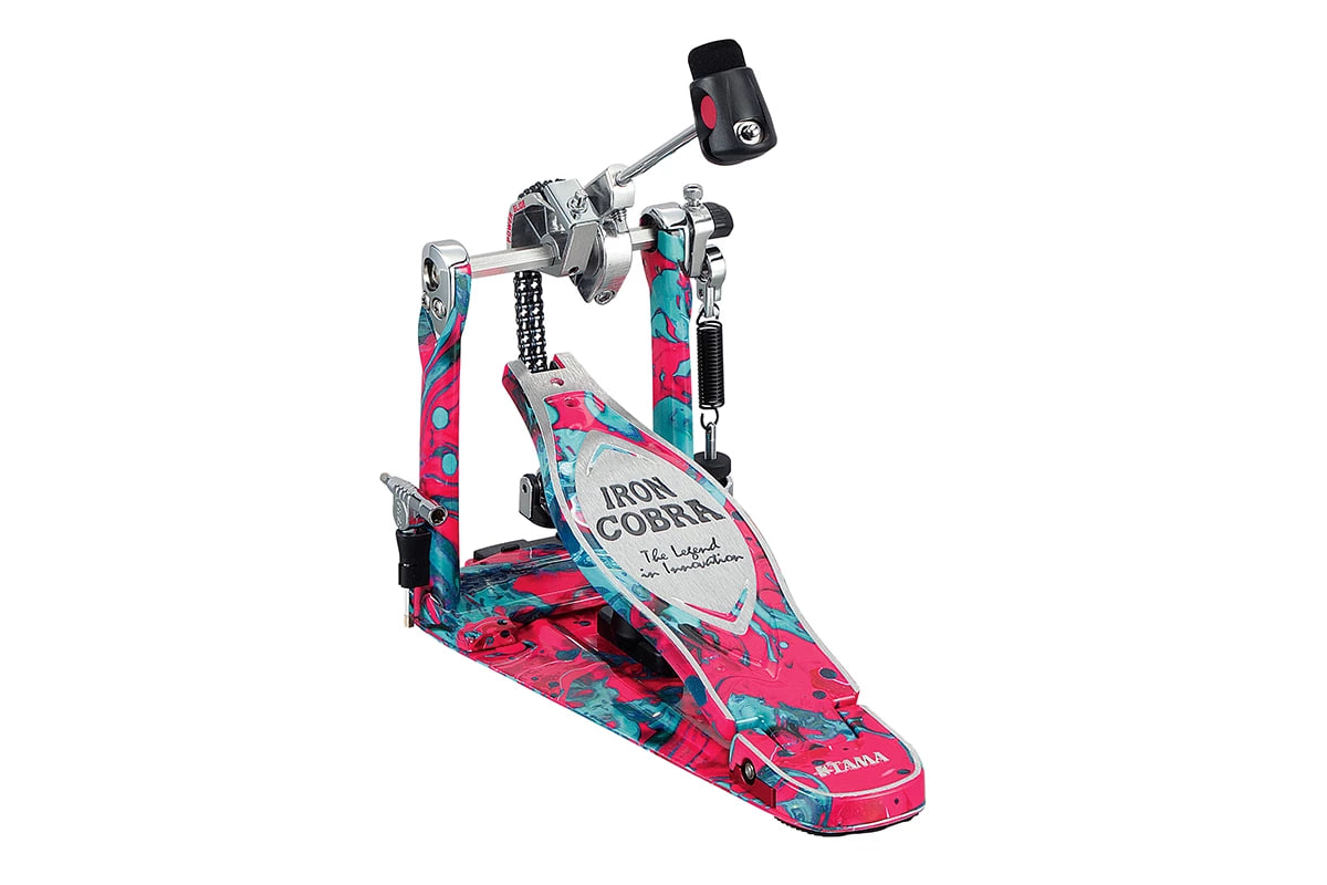 Педаль для бас-барабана Tama Iron Cobra 50th Anniversary Limited HP900PMCS (Coral Swir)