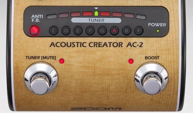 Встроенный в AC-2 Acoustic Creator гитарный тюнер