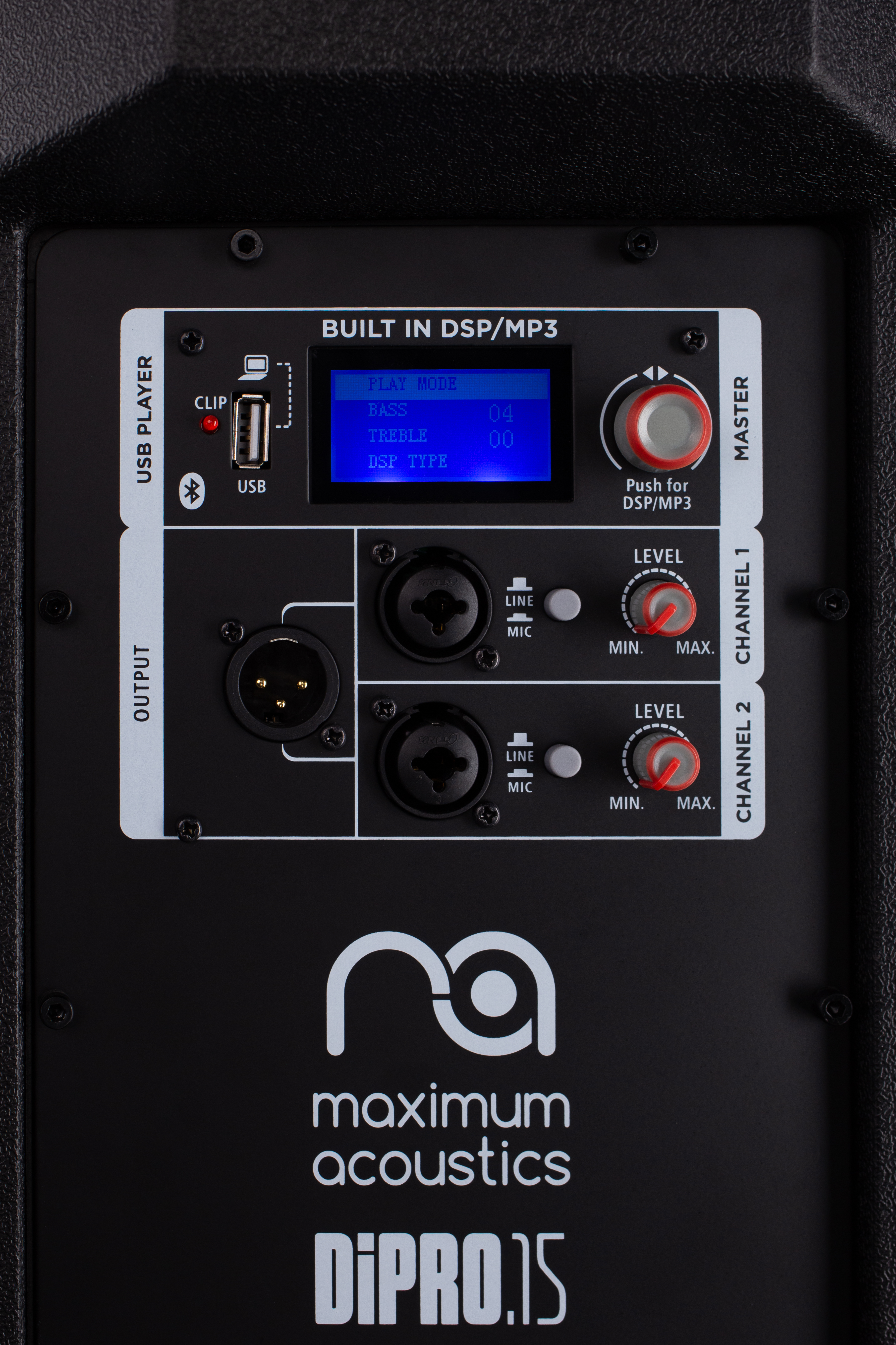 акустична система Maximum Acoustics DIPRO.15 роз'єми