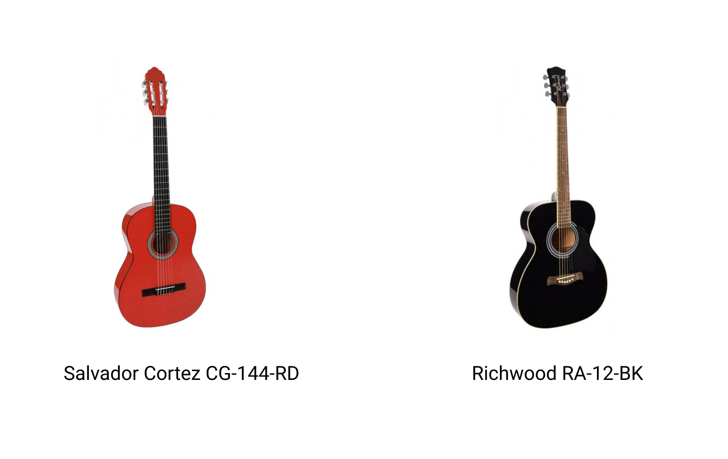 Guitars Salvador and Richwood