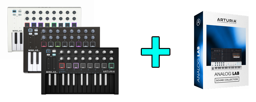Each MiniLab MkII keyboard comes with an electronic key to the full version of Analog Lab V