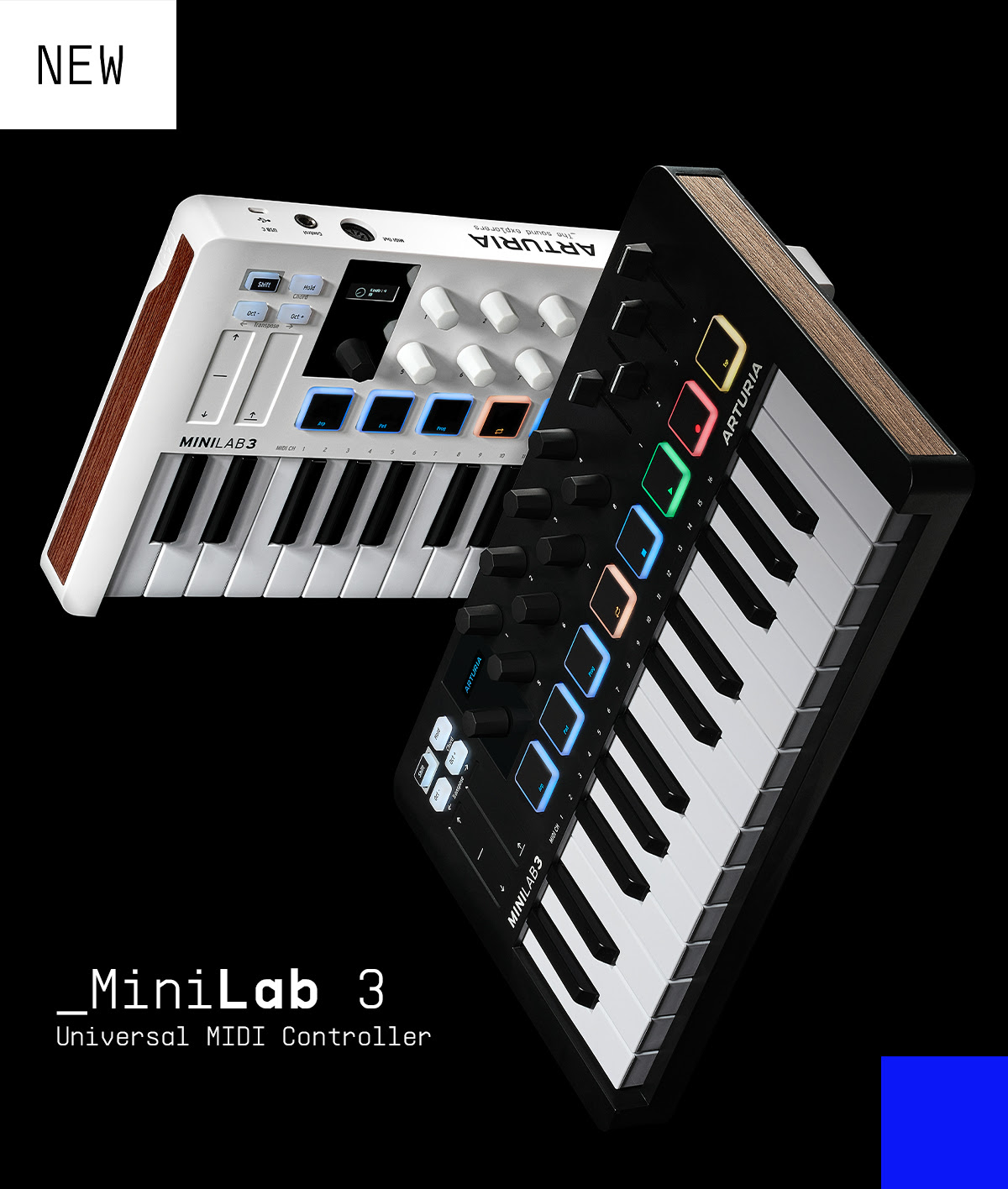 Arturia представила оновлений MIDI-контролер нового покоління MiniLab 3