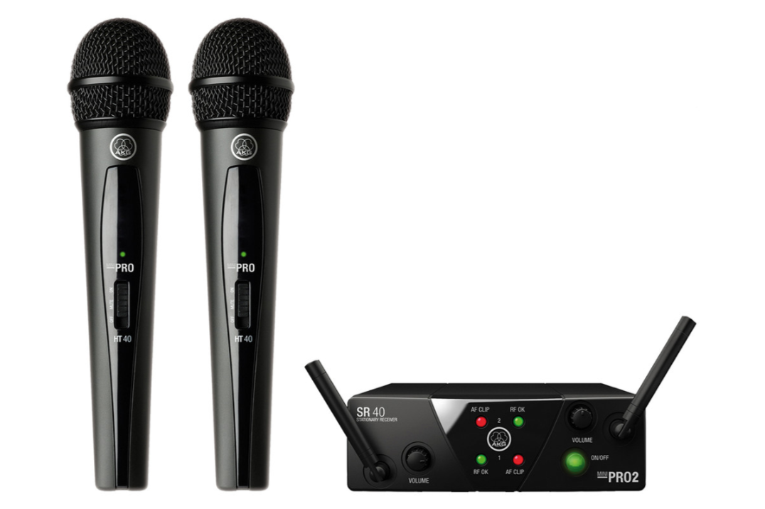 Радіосистема (мікрофон бездротовий) AKG WMS40 Mini Dual Vocal Set BD ISM2/3 EU/US/UK
